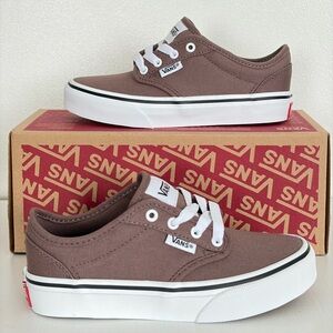 New Vans Atwood Kids Sneakers - Deep Taupe/White - Size 13.0 Youth